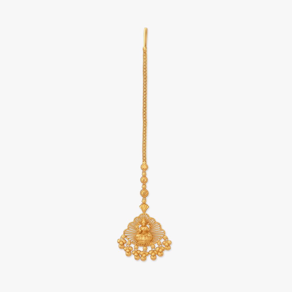 Lakshmi Aura Gold Maang Tikka,,hi-res image number null