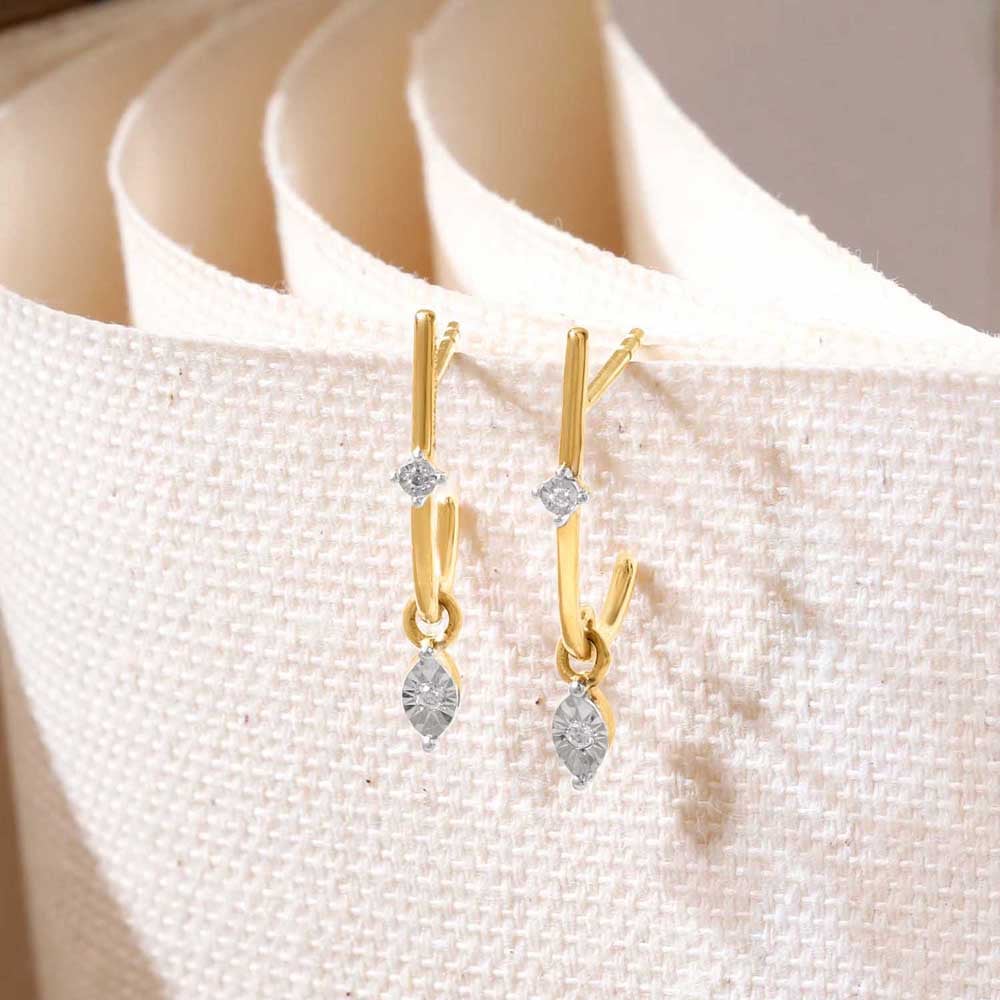 Dainty Blink Diamond Hoop Earrings,,hi-res image number null