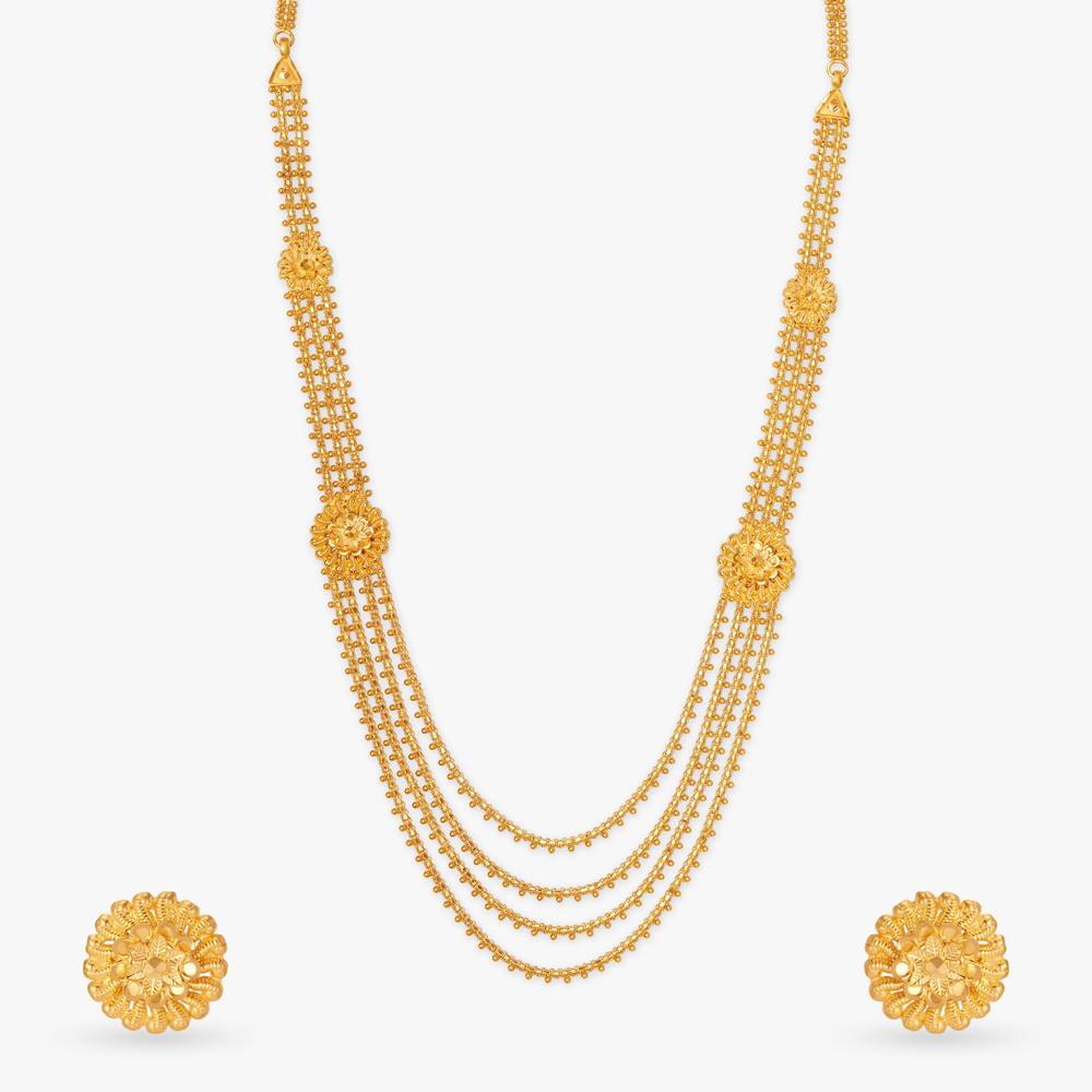 Alluring Four Layer Necklace Set,,hi-res image number null