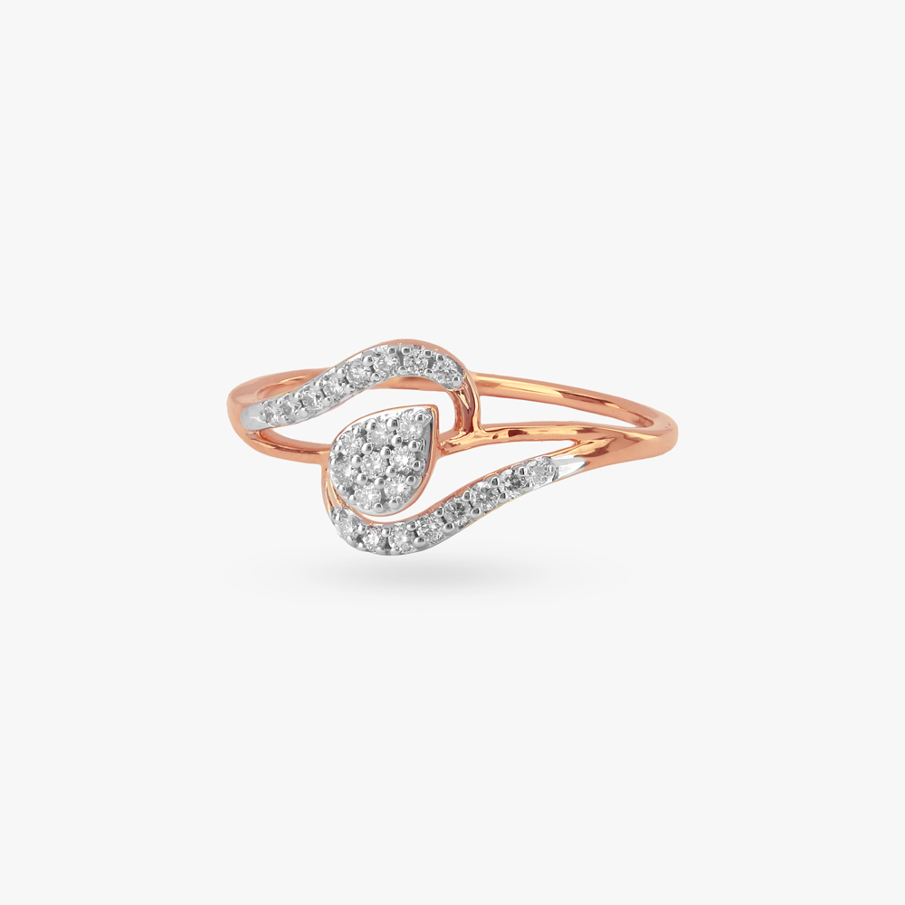 Curved Cluster Diamond Ring,,hi-res image number null