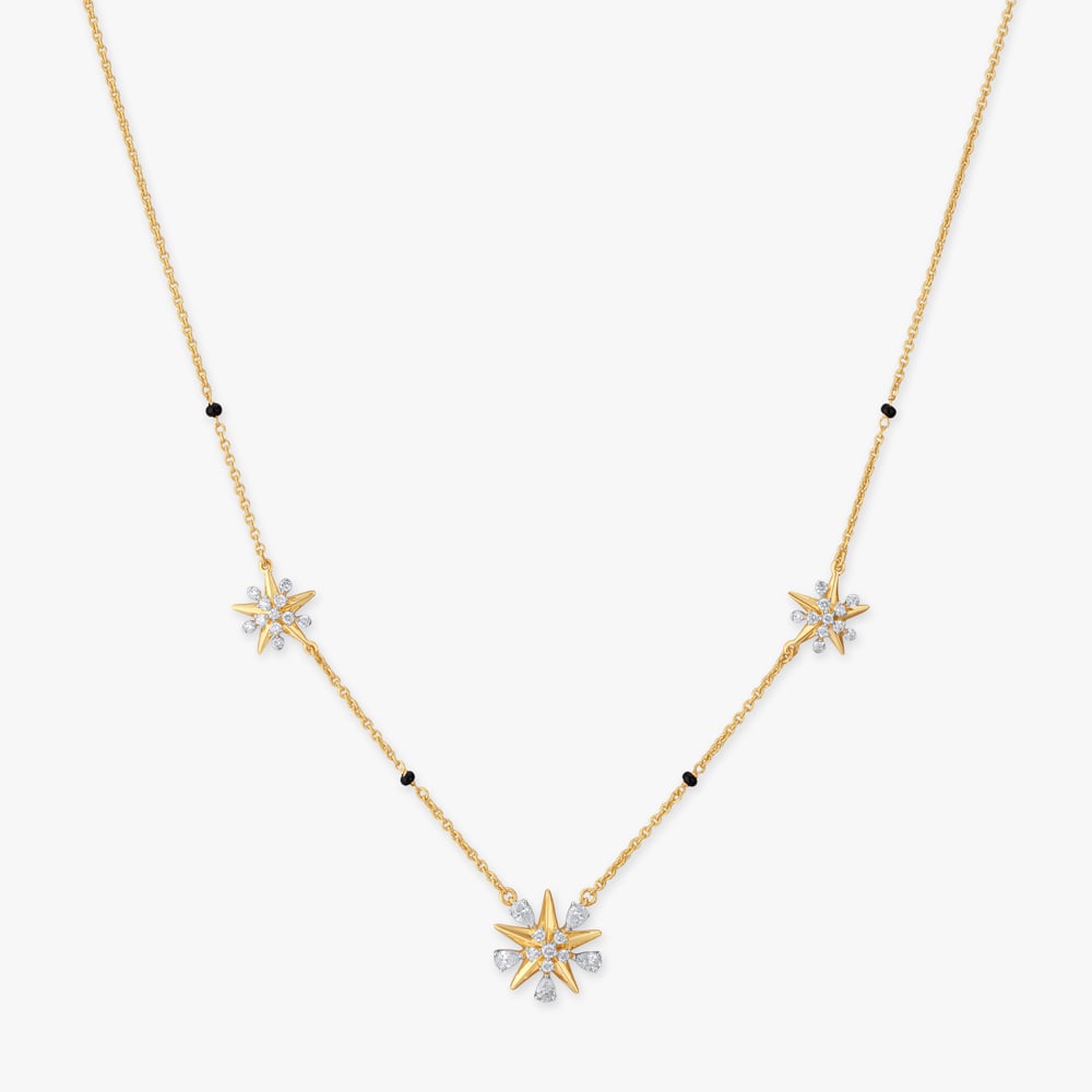 Daisy Bloom Diamond Mangalsutra,,hi-res image number null
