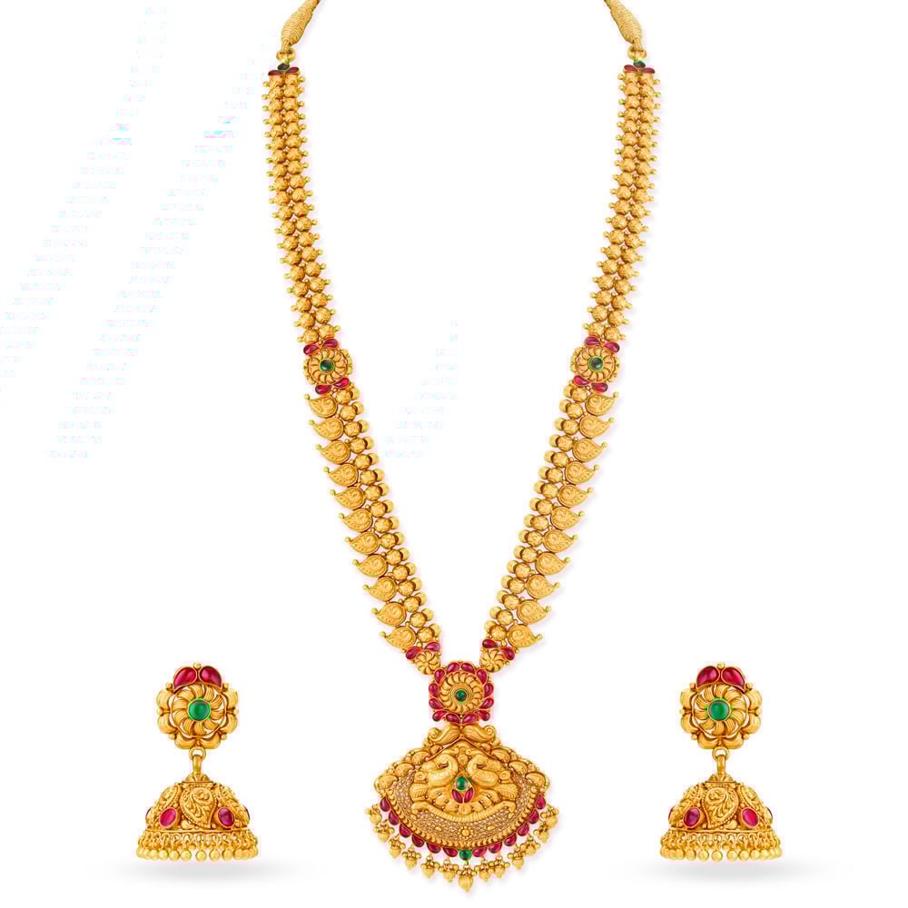 

Exquisite Gold Kemp Set Necklace