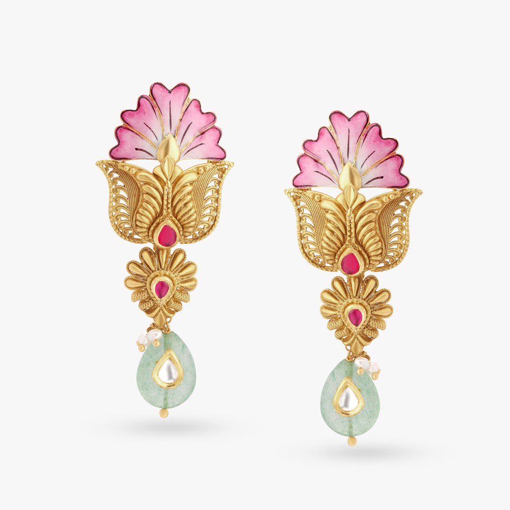 Glamorous Gold Necklace Set,,hi-res image number null