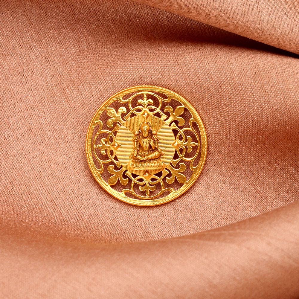 Goddess Lakshmi Motif 22 Karat Gold Coin,,hi-res image number null