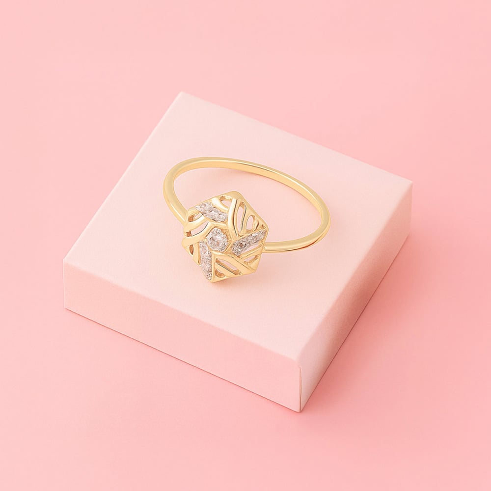 Hexagon Gleam Diamond Ring,,hi-res image number null
