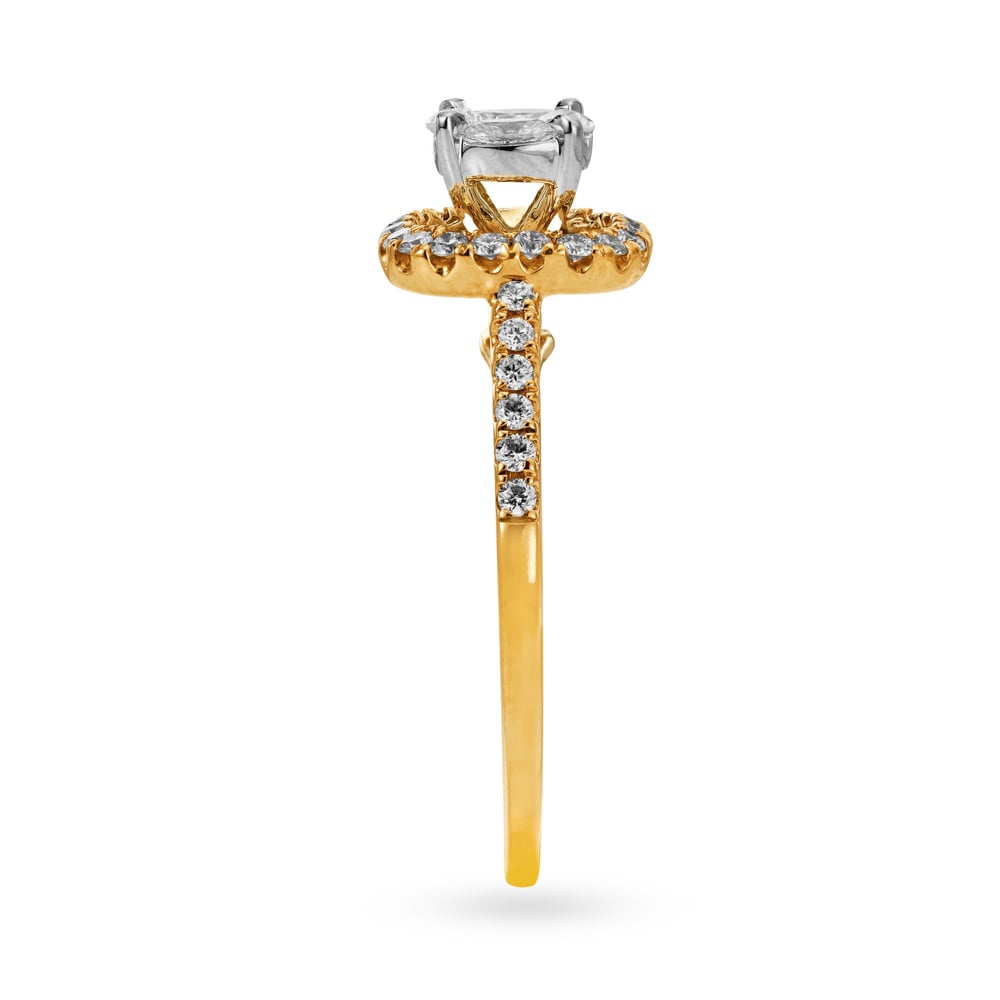 Dazzling 18 Karat Rose Gold And Diamond Cluster Ring,,hi-res image number null