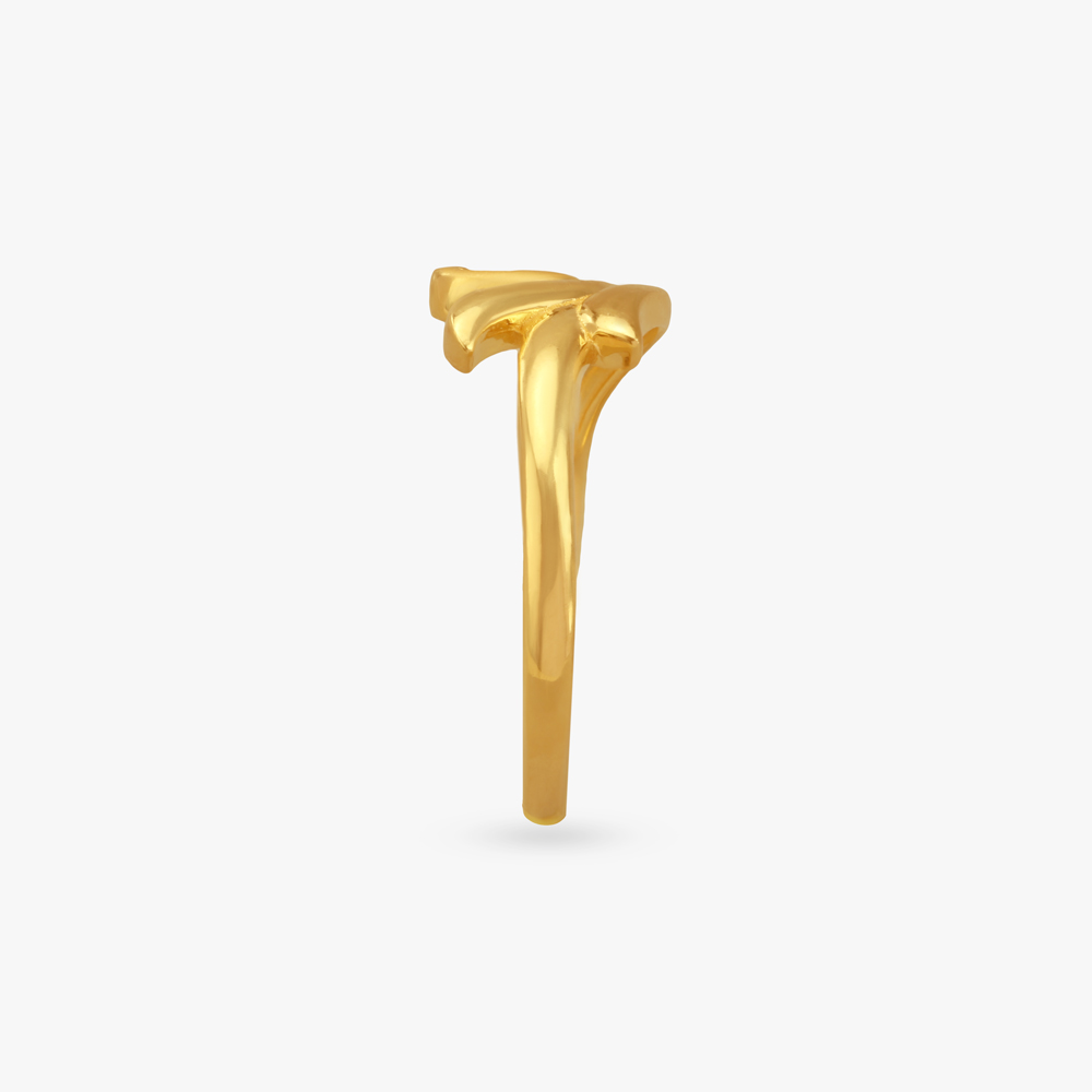 Flowing Grace Gold Finger Ring,,hi-res image number null