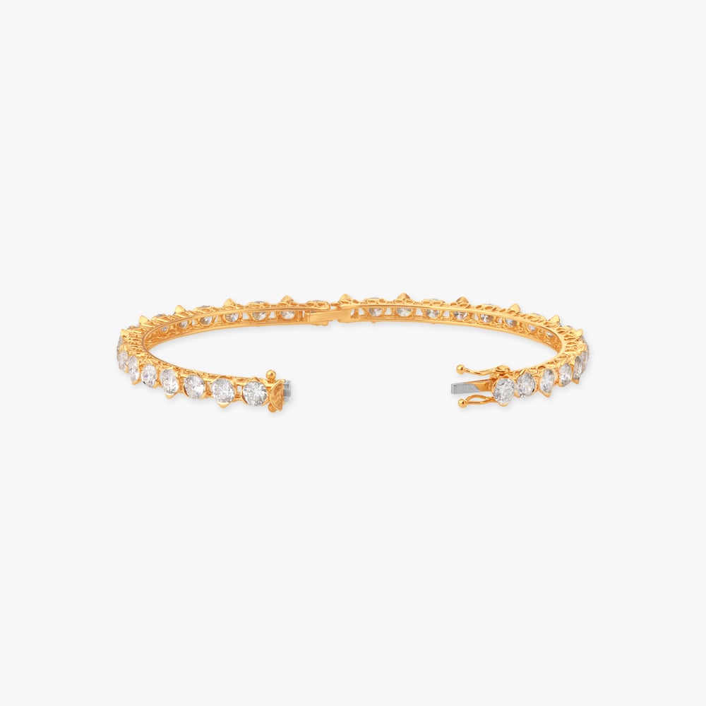Aurora Stream Solitaire Diamond Bangle,,hi-res image number null
