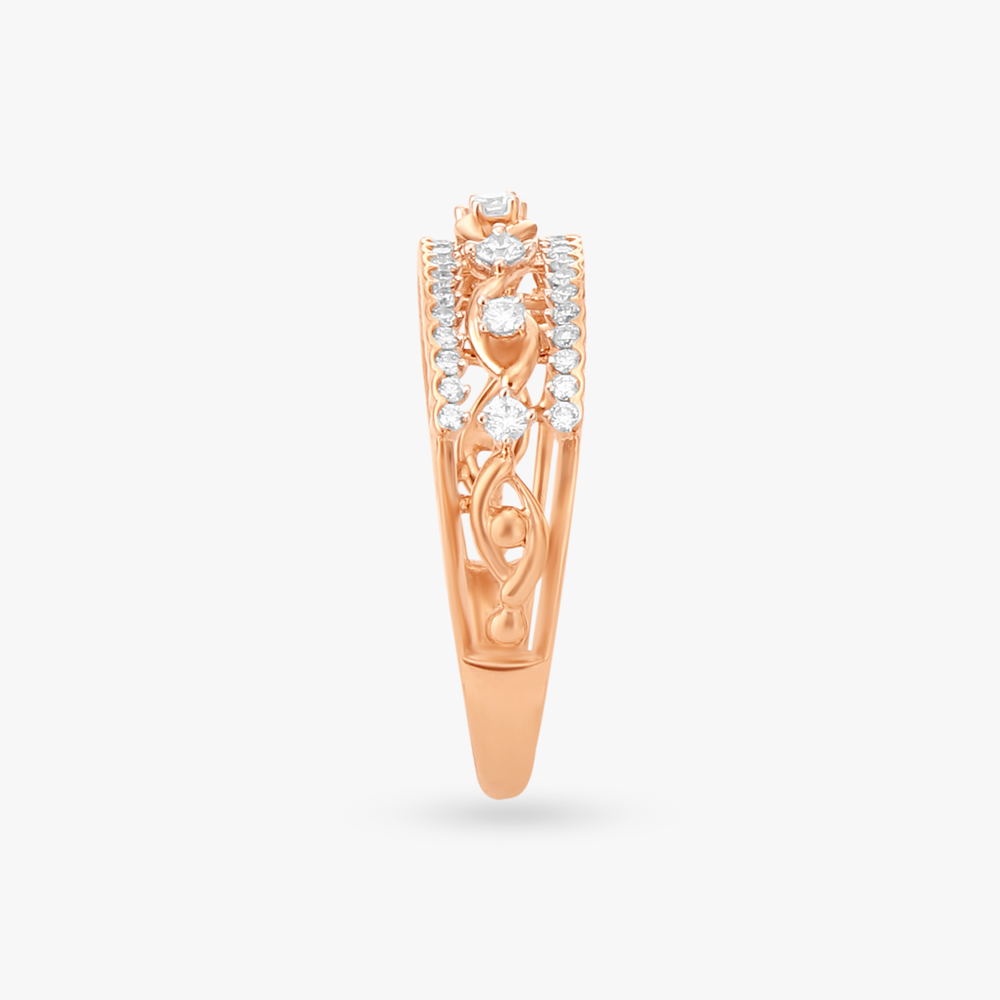 Vintage Allure Diamond Finger Ring,,hi-res image number null