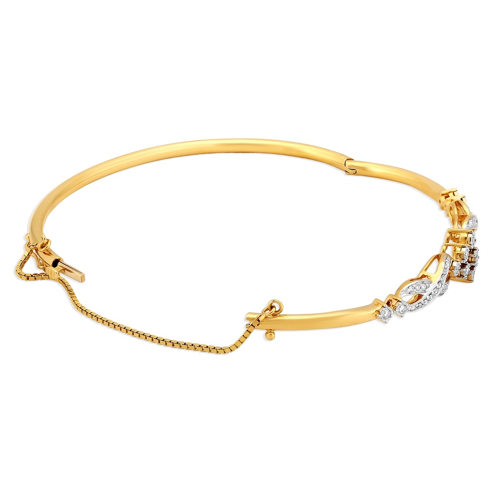 18 Karat Gold and Diamond Bangle,,hi-res image number null