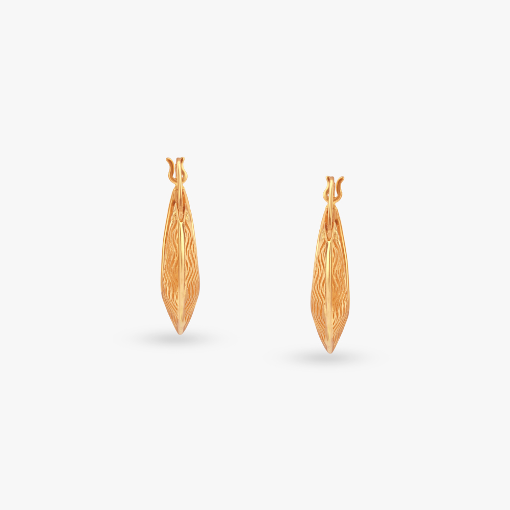 Auric Flow Gold Hoop Earrings,,hi-res image number null
