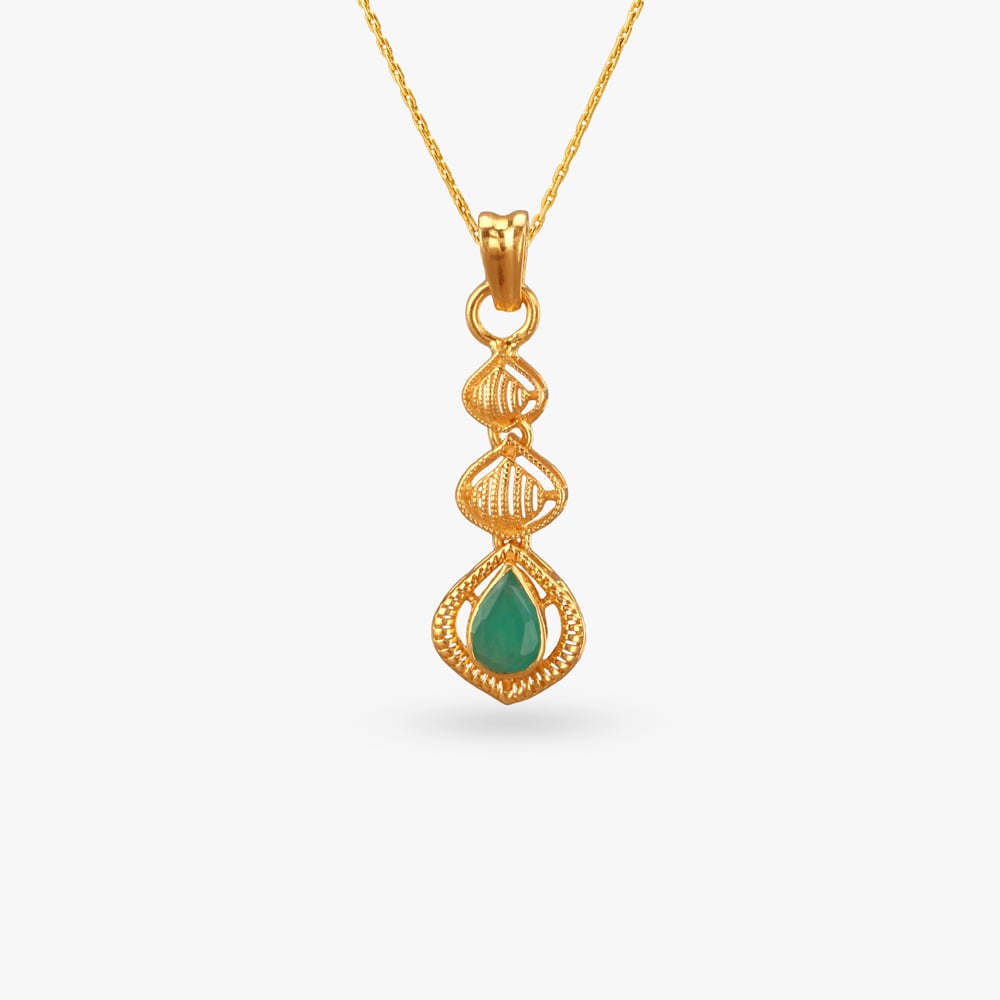 Heritage Charm Emerald Pendant,,hi-res image number null