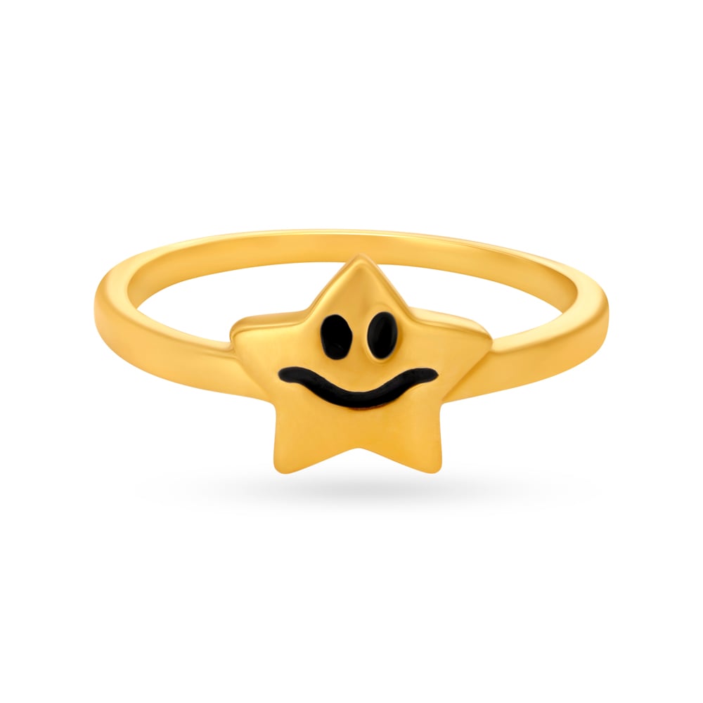 Charming Gold Star Ring for Kids,,hi-res image number null