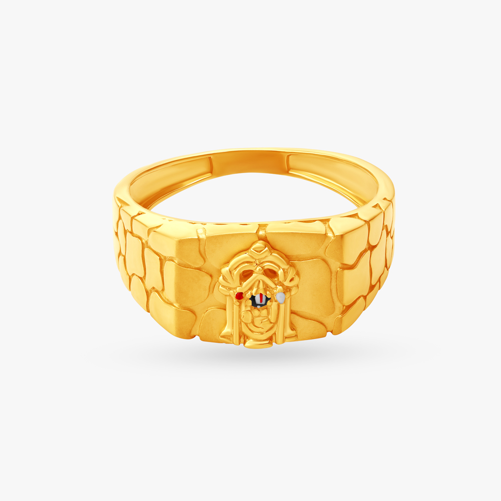 God-Srinivasa Gold Finger Ring,,hi-res image number null