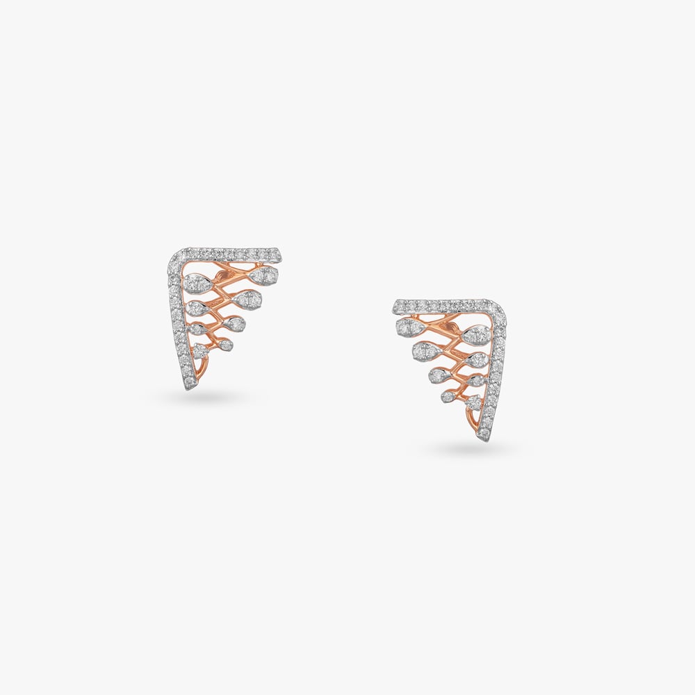 

Gleaming Arch Diamond Stud Earrings