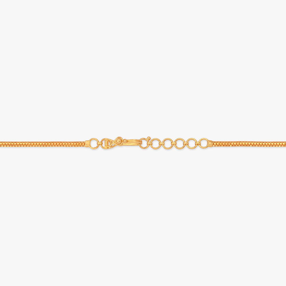 Chiselled Crest Gold Necklace Set,,hi-res image number null