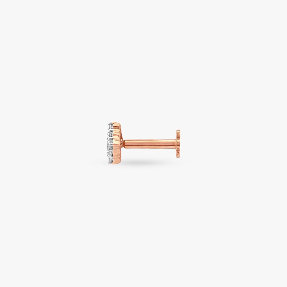 Grid Gleam Diamond Nose Pin,,hi-res image number null