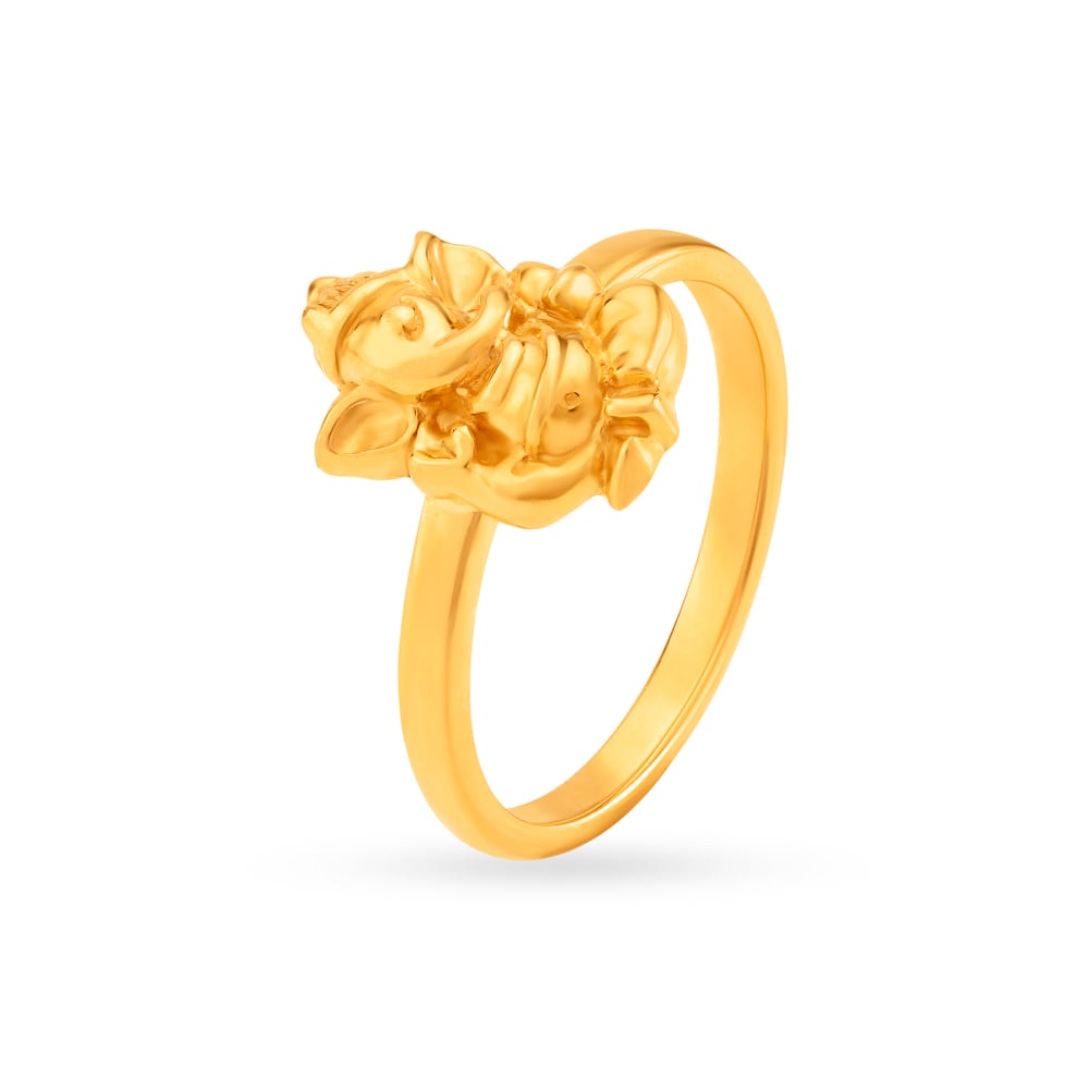 Ganesh Gold Ring - Etsy