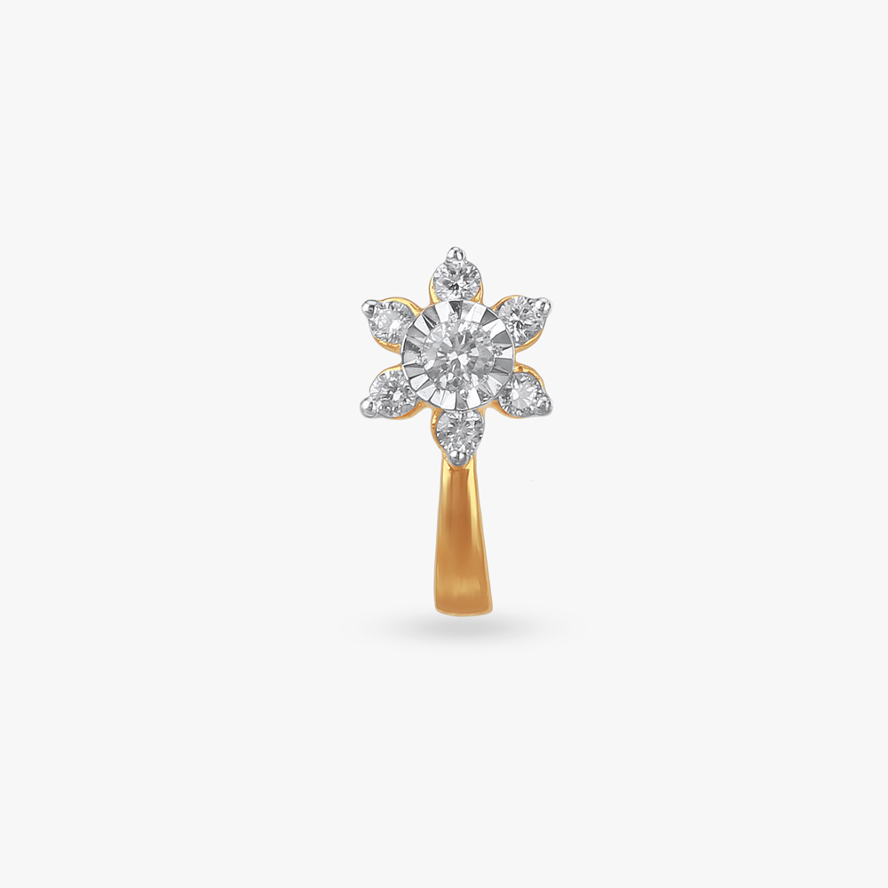 

Petite Blossom Diamond Nose Pin