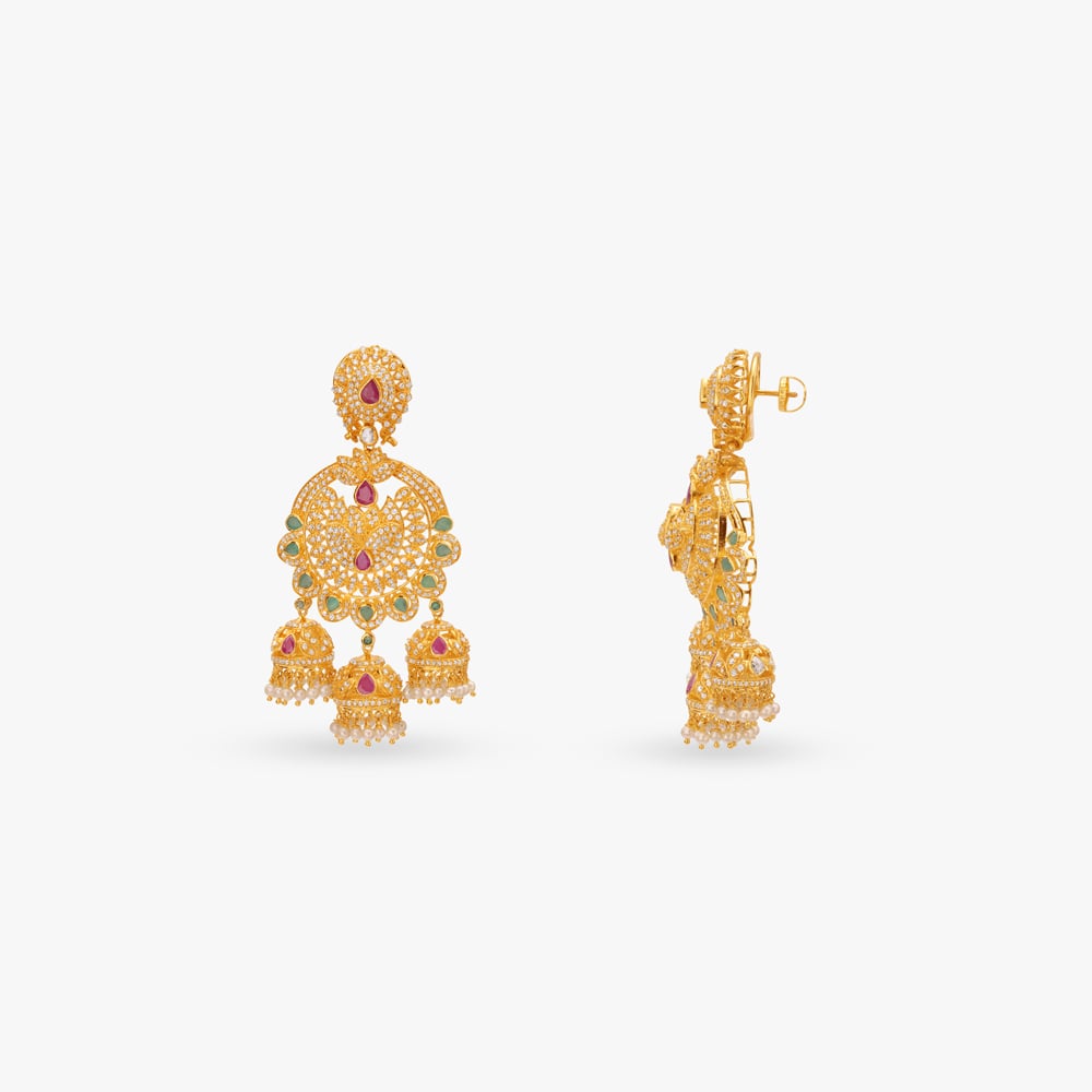 Chakkri Garden Gold Necklace Set,,hi-res image number null