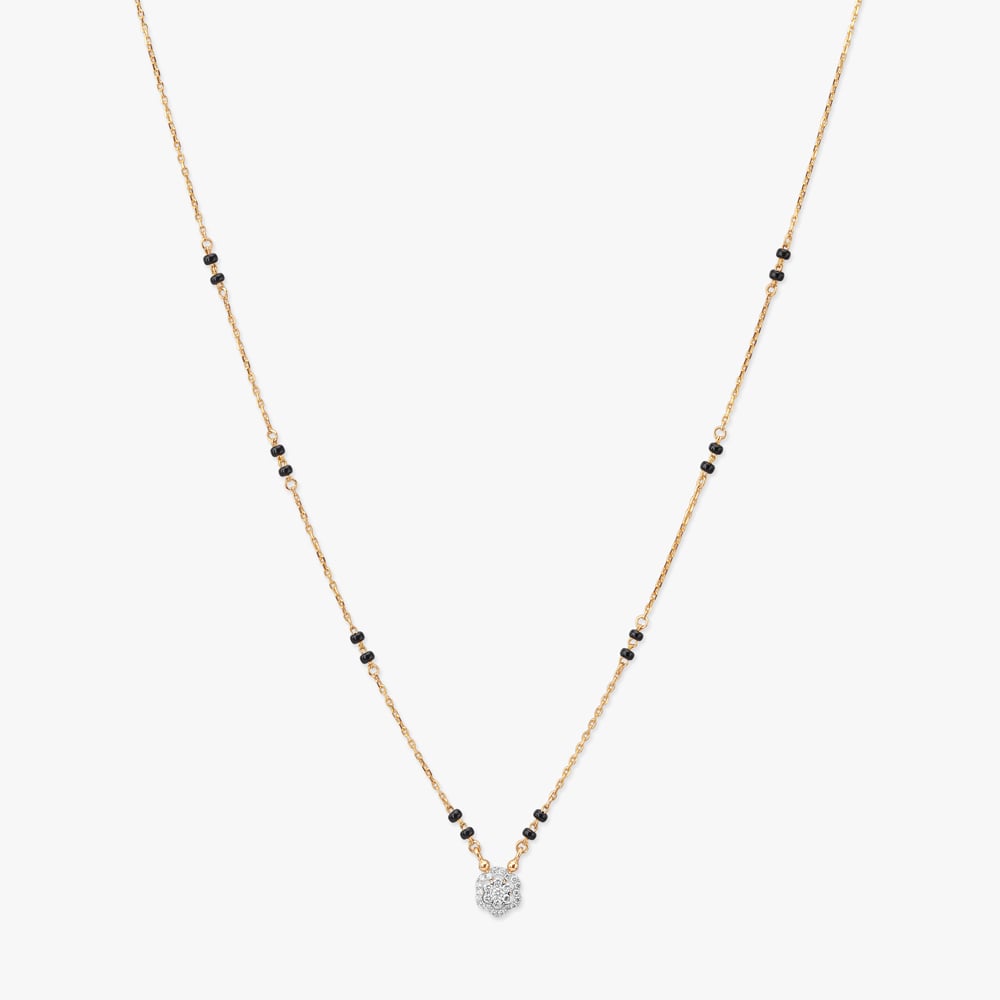 Blossom Halo Diamond Mangalsutra,,hi-res image number null