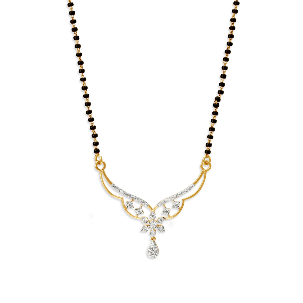 Precious Diamond Mangalsutra,,hi-res image number null
