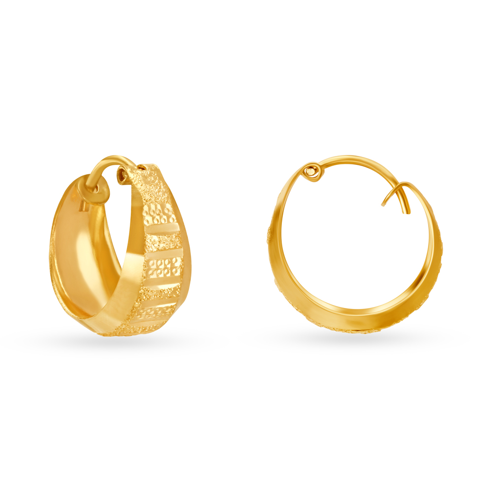 Contemporary Gold Bali Earrings,,hi-res image number null