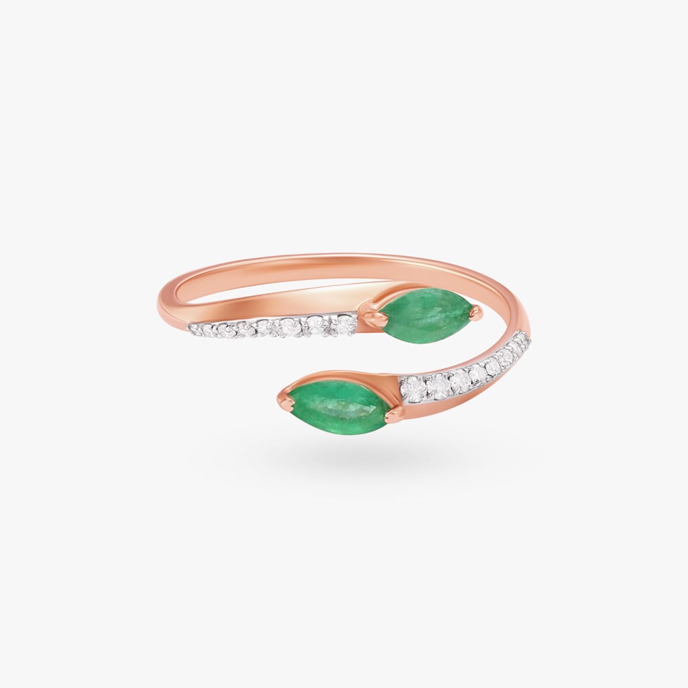 Twin Diamond Finger Ring,,hi-res image number null
