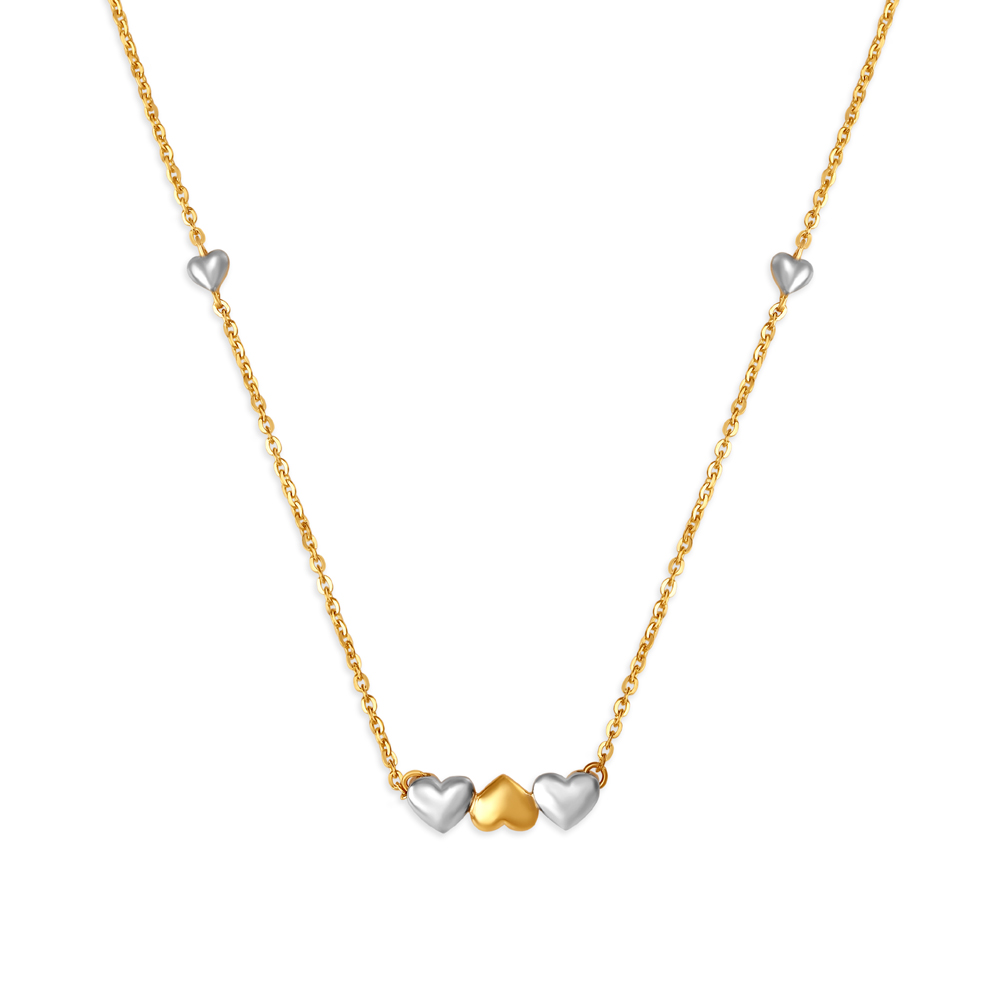 Petite Hearts Pendant with Chain for Kids,,hi-res image number null
