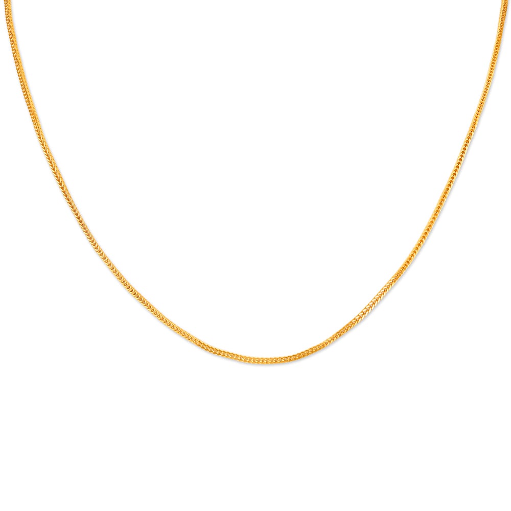Shimmering Gold Foxtail Chain