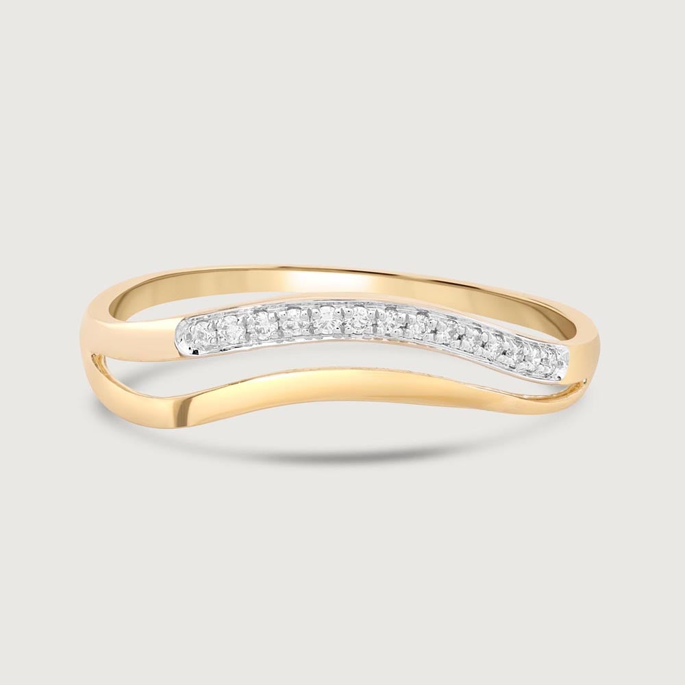 Curvy Shine Diamond Ring,,hi-res image number null