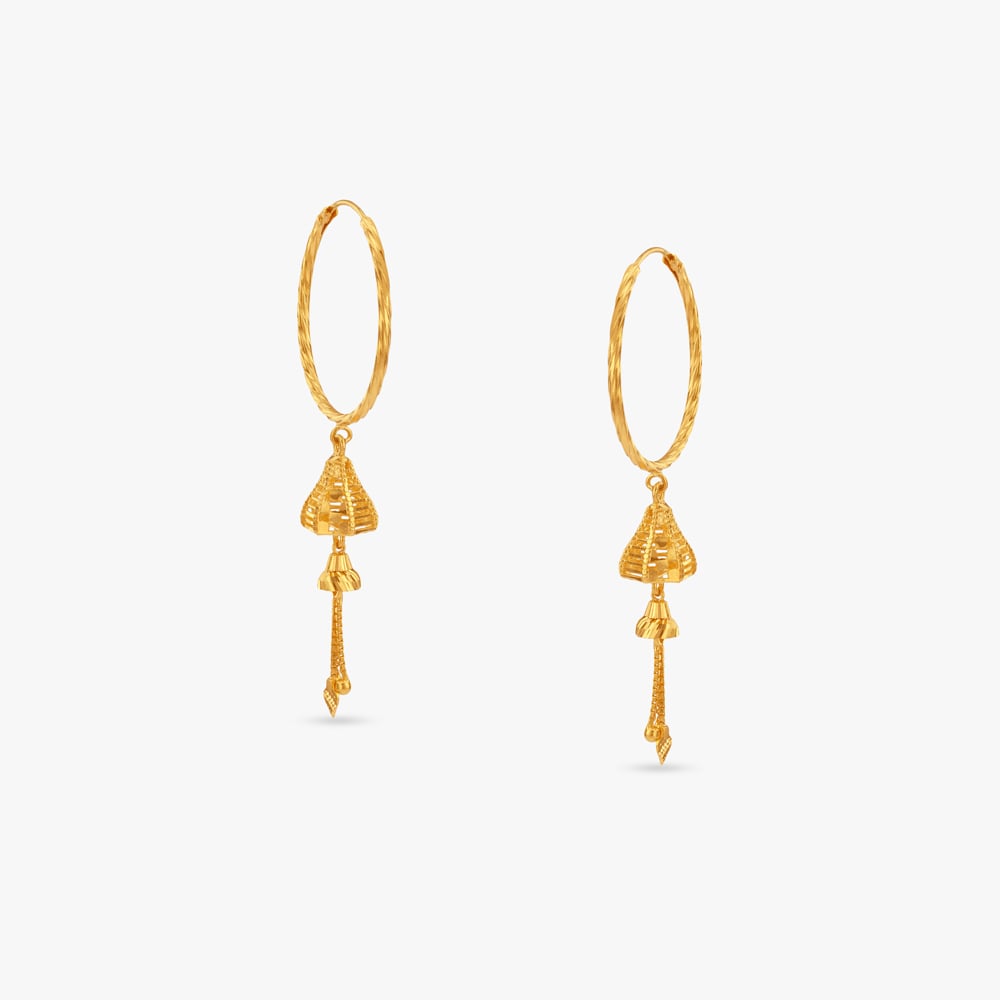 

Chime Twirl Gold Hoop Earrings