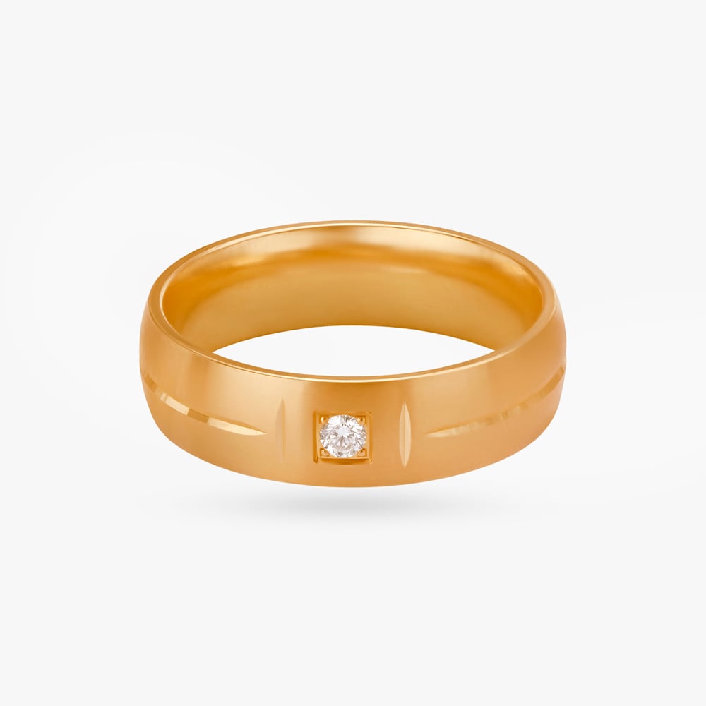 Bold Minimal Diamond Ring for Men,,hi-res image number null