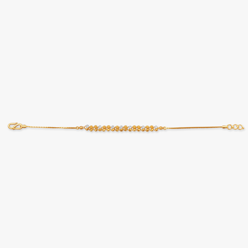 Intricate Beaded Gold Bracelet,,hi-res image number null