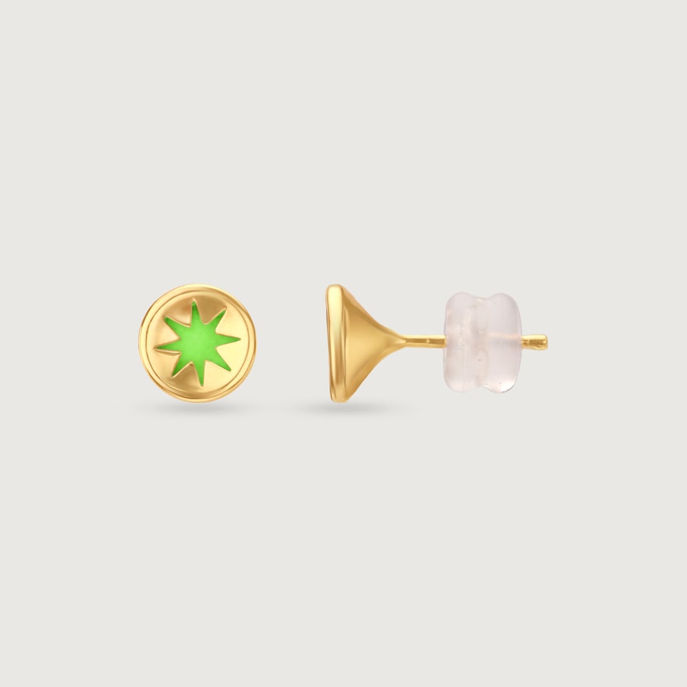 Radiant Sunset Gold Stud Earrings,,hi-res image number null