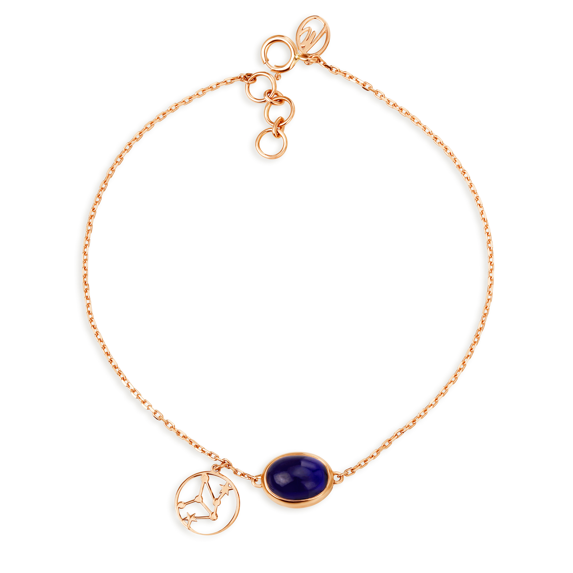14KT Virgo Birthstone Rose Gold Bracelet