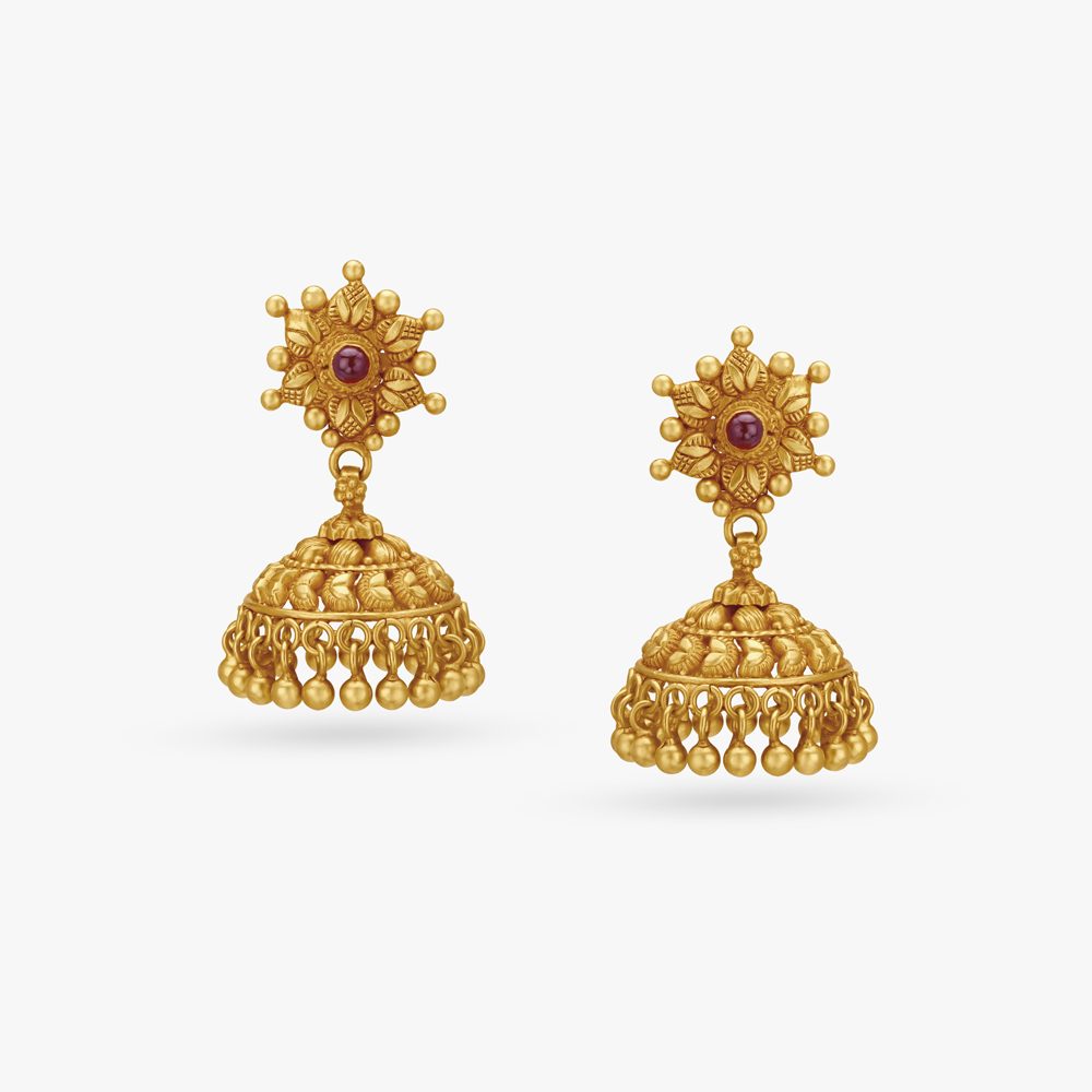 Classy Traditional Jhumkas,,hi-res image number null