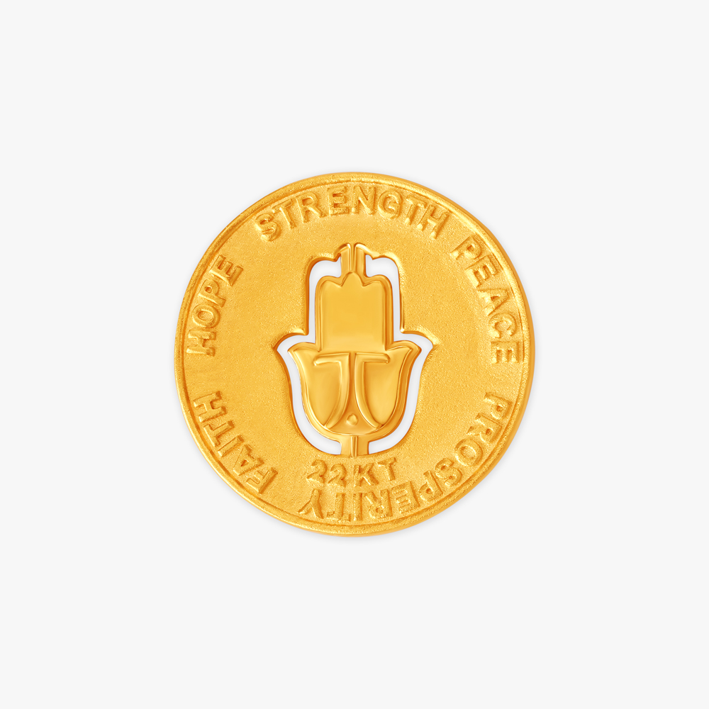 Divine Hand of Hamsa Coin,,hi-res image number null