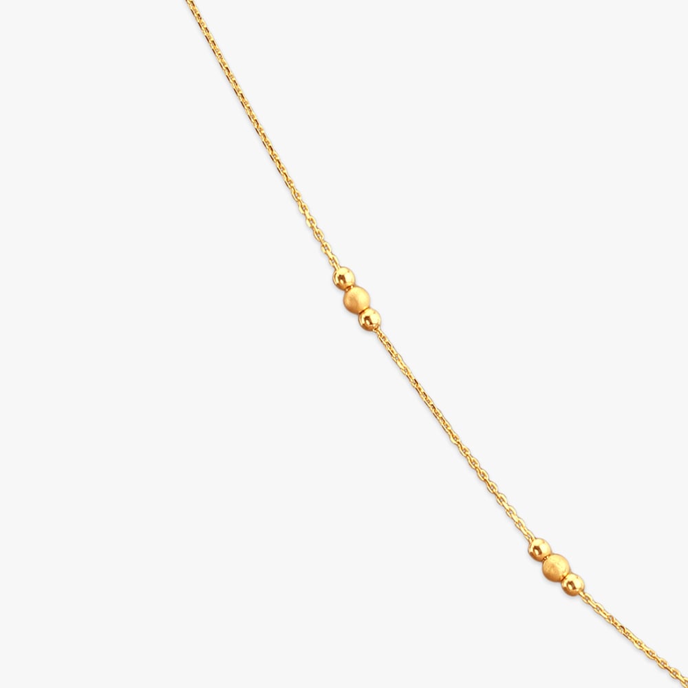 

Beaded Tassel Gold Chain