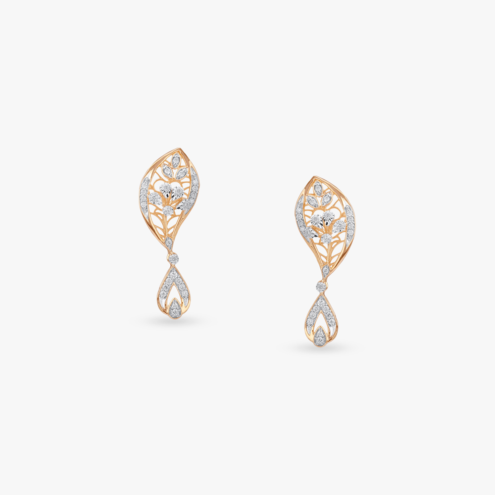 Floral Elegance Diamond Necklace Set,,hi-res image number null