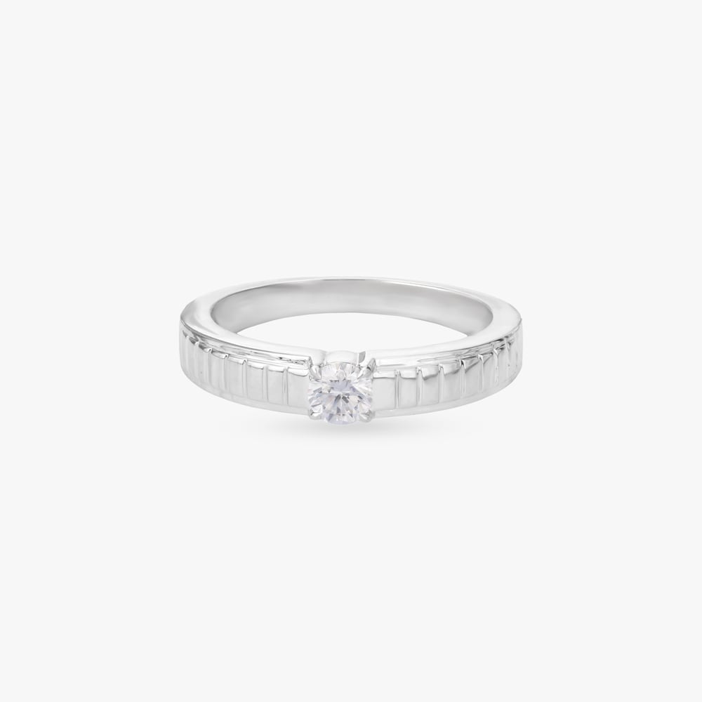Regal Lines Solitaire Ring for Men,,hi-res image number null