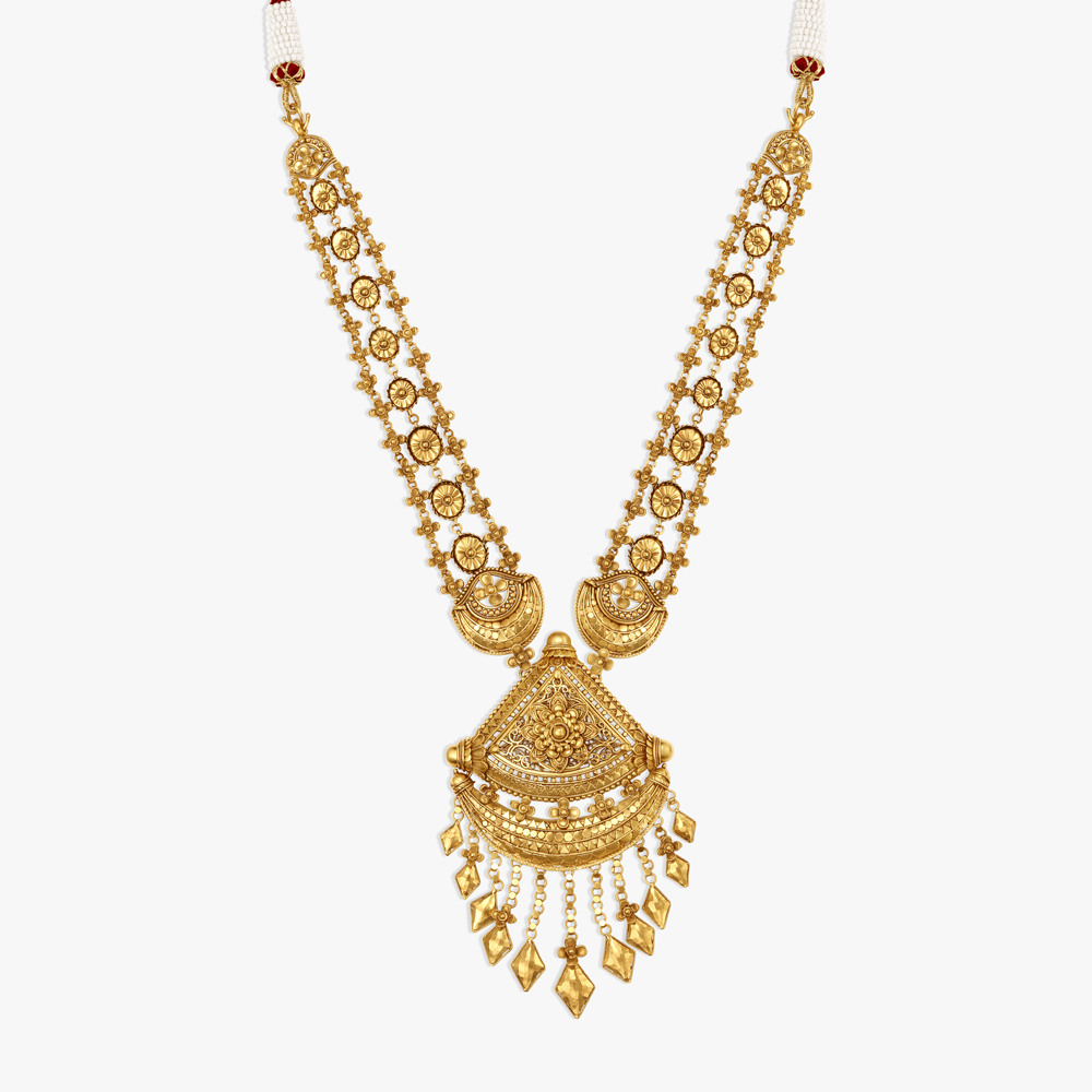 Intricately Designed Necklace Set with Jaali Work,,hi-res image number null