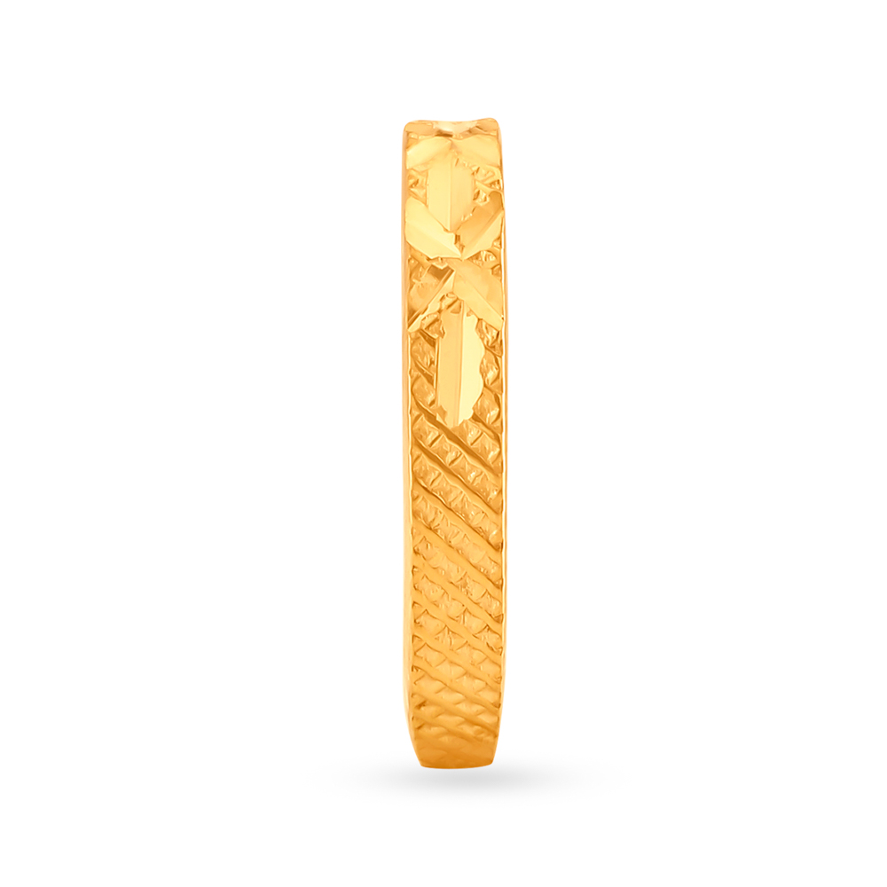 Brilliant Lattice 22 Karat Gold Ring,,hi-res image number null