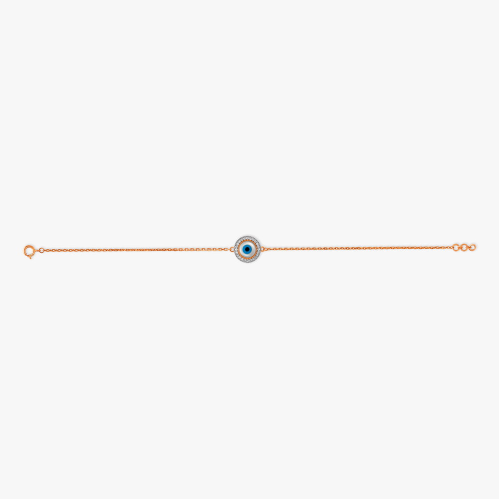 Delicate Evil Eye Diamond Bracelet,,hi-res image number null