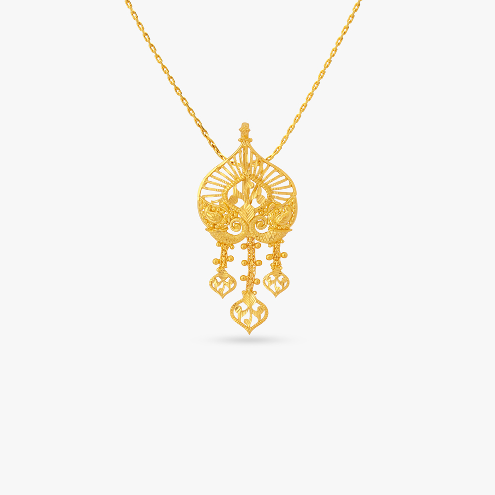 Sculpted Charm Gold Maang Tikka,,hi-res image number null