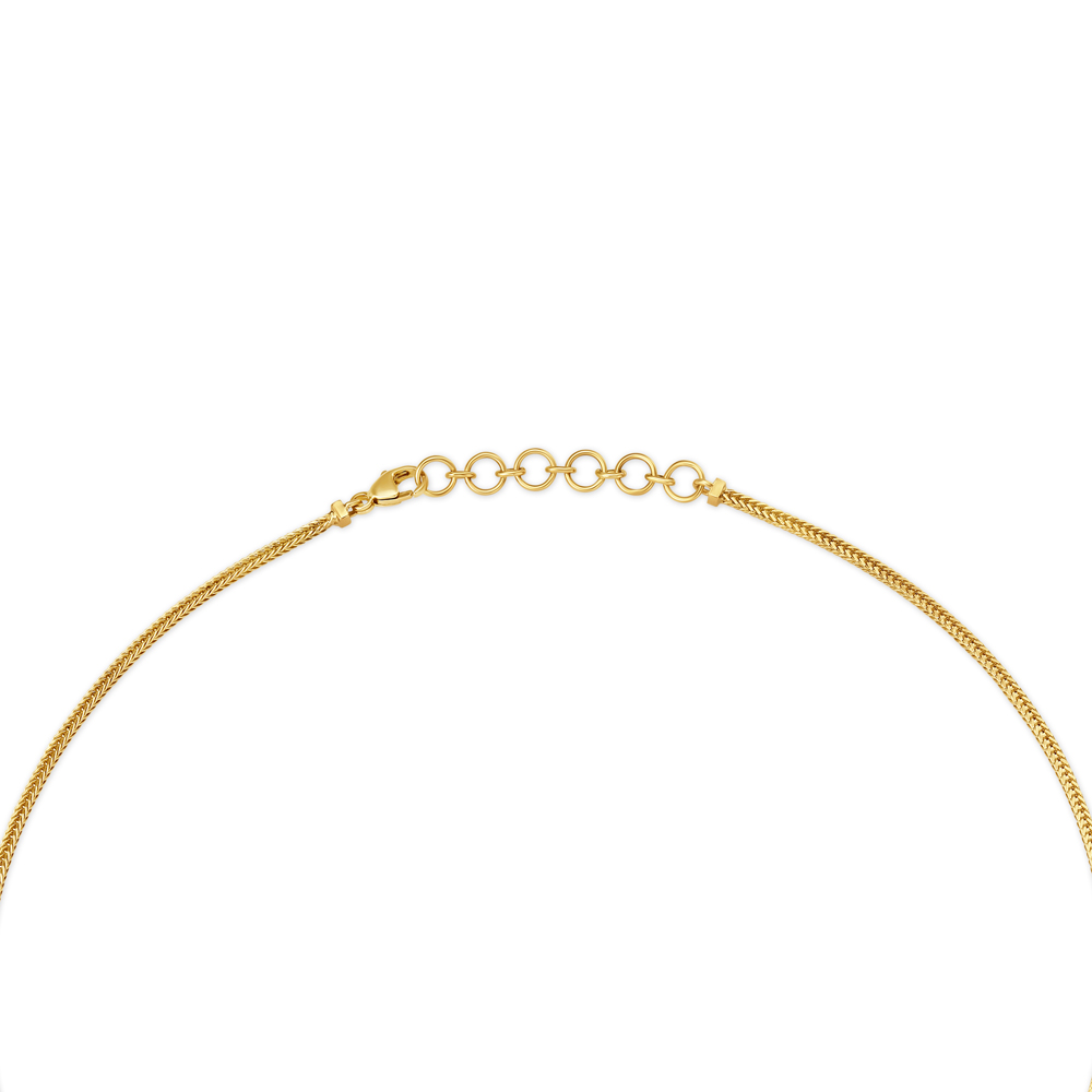 Bold Feather Diamond and Gold Necklace,,hi-res image number null