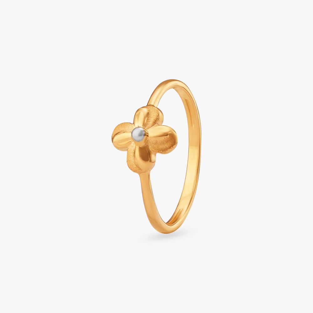 Petite Floral Gold Ring,,hi-res image number null