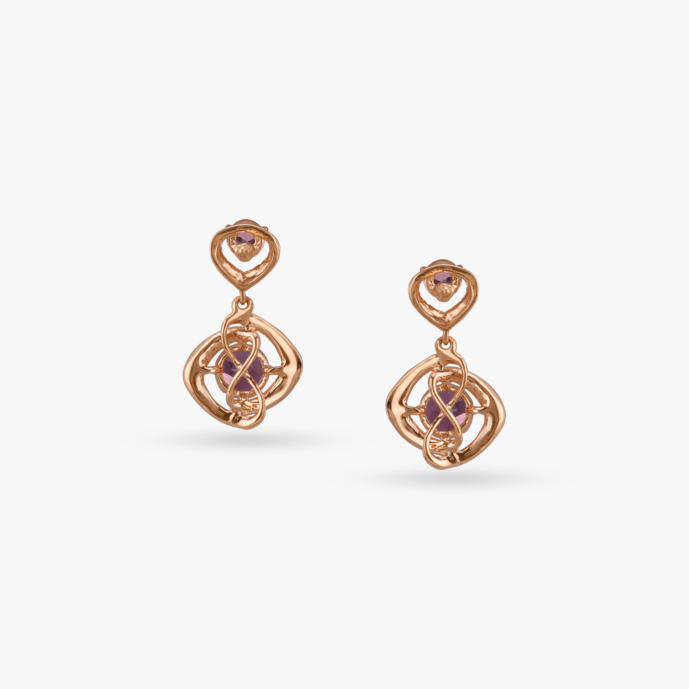 Pink Paradise Diamond Drop Earrings,,hi-res image number null
