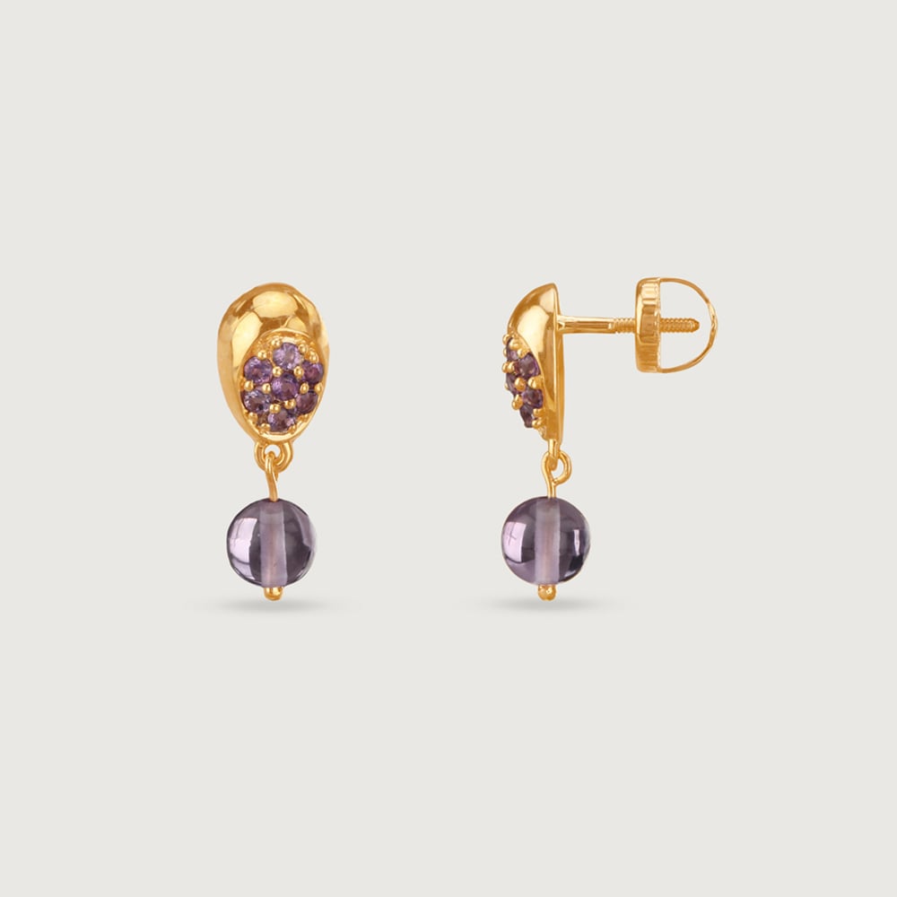 Lilac Pop Amethyst Earrings,,hi-res image number null