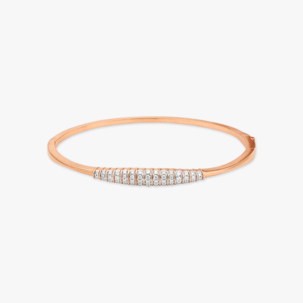 Streamlined Sparkle Diamond Bangle,,hi-res image number null